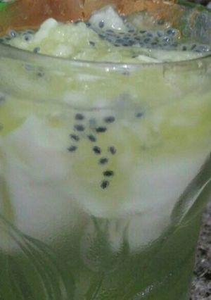 Foto resep Es melon serut kelapa
