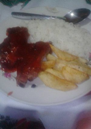 Una foto de Costillitas de cerdo en salsa bbq