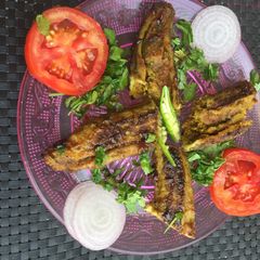 A picture of Khatte Meethe Bharwa Karele.