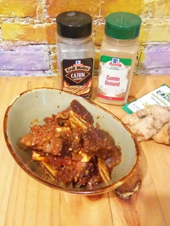 Langkah Gampang Membuat Resep Cajun Iga Panggang (yang buat aku kepilih masuk di MCI_4) yang Lezat Sekali