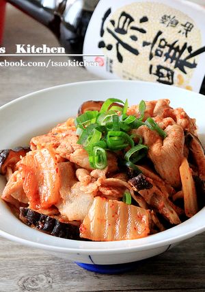 泡菜豬肉蓋飯【源釀醬油】 的食譜成品照片