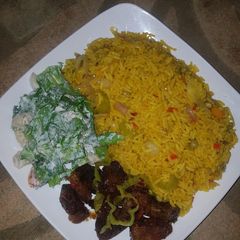 A picture of Jollof Rice.