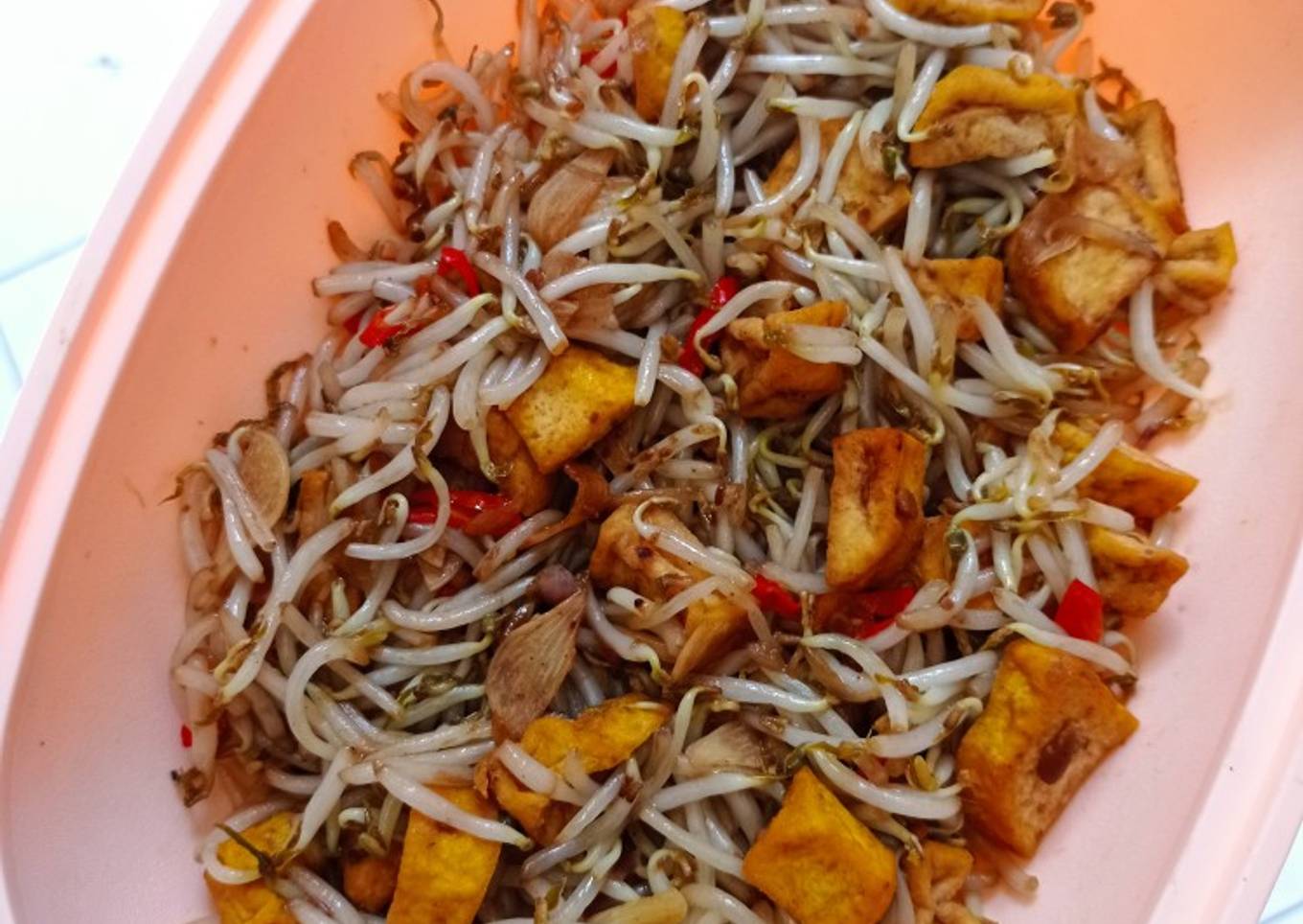 Tumis Tauge Tahu Tauco