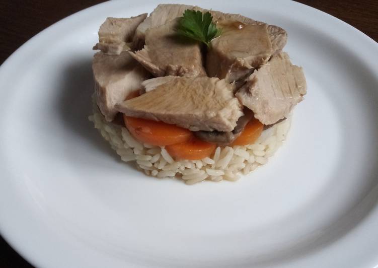 Recipe: Delicious Rouelle de porc et riz créole