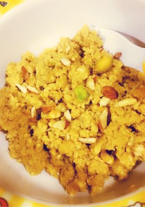 A picture of Gluten free Egg porridge/halwa.