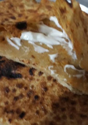 A picture of Mayonnaise Aalu parantha.