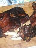 Costilla de cerdo asada al carbón🥓