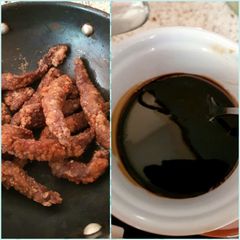 My Crispy Deep fried Beef with Dip. 😊 A picture of My Crispy Deep fried Beef with Dip. 😊.