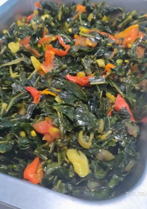 Foto resep OSENG-OSENG DAUN SINGKONG MERCON