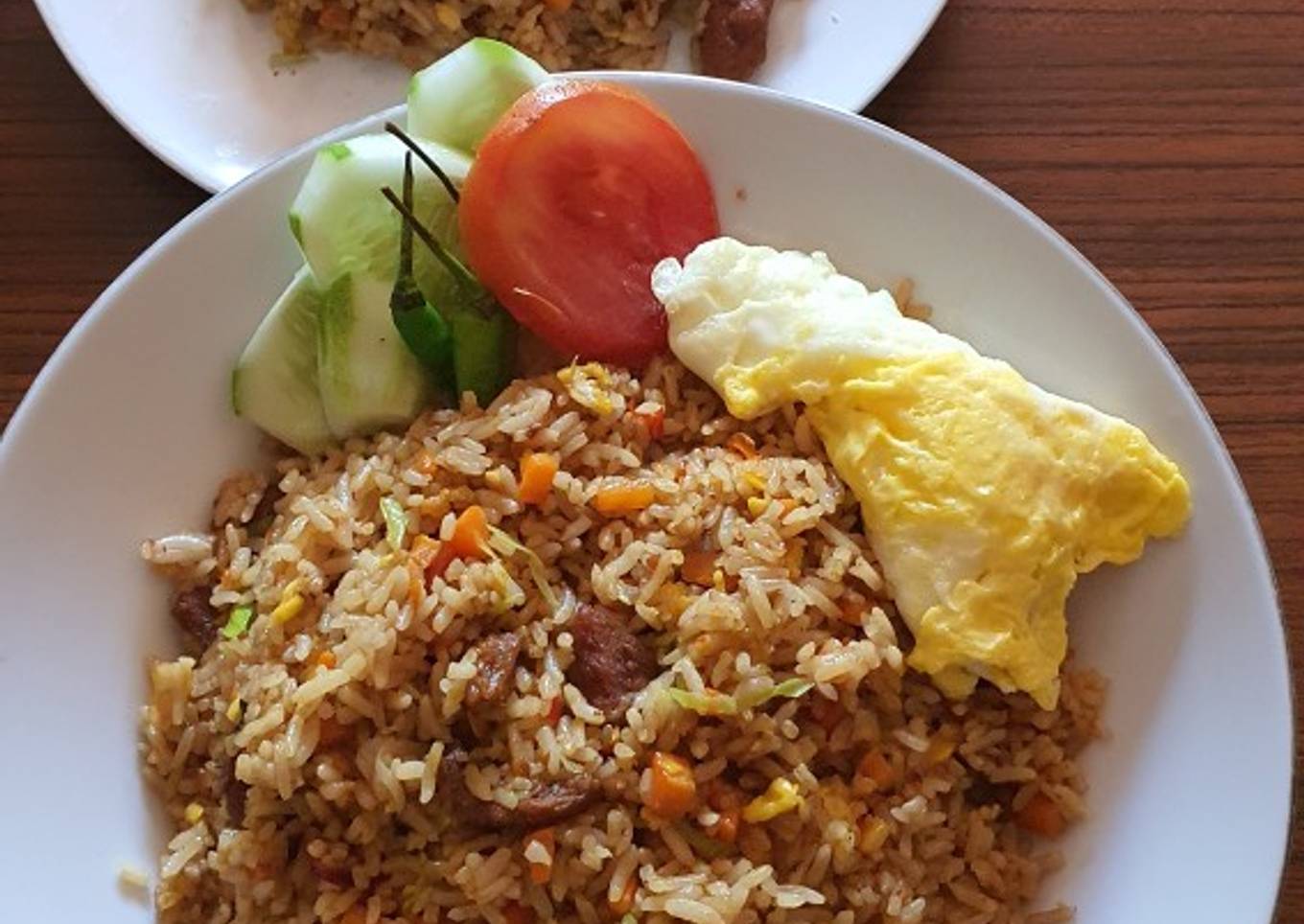 Nasi goreng sambal kecap praktis
