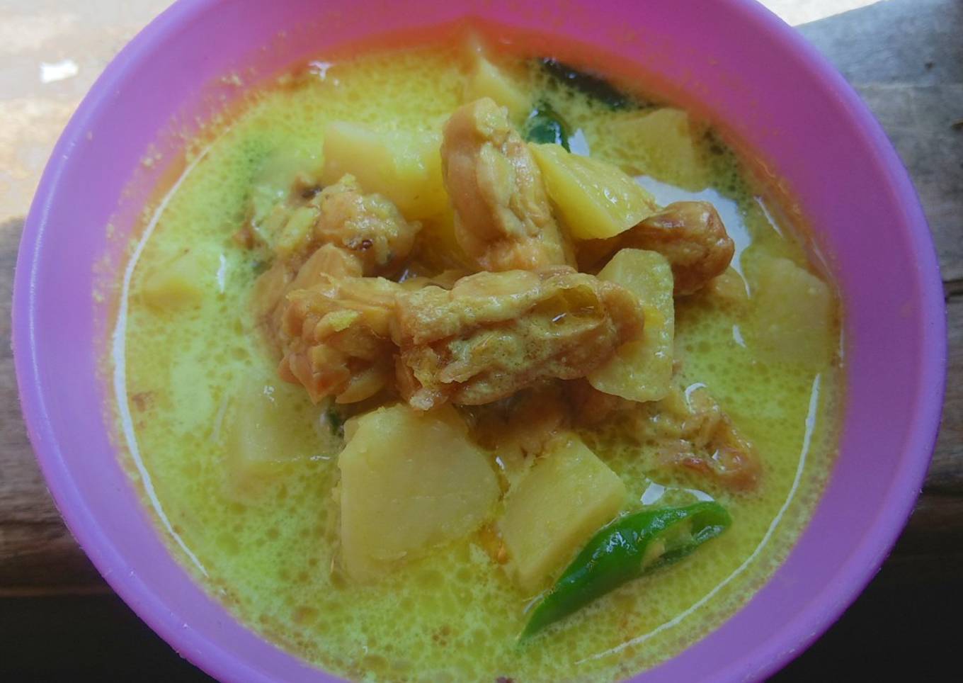 Sayur Tempe Kentang Santan