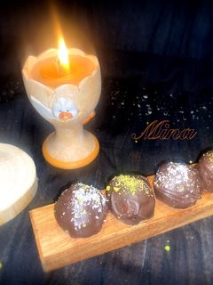 عکسی از دستور توپک شکلاتی موزی (با سه قلم)