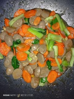 Foto resep Capcay Bakso Wortel Pakcoy