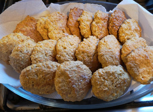 Una foto de Galletas de avena, zanahoria y miel