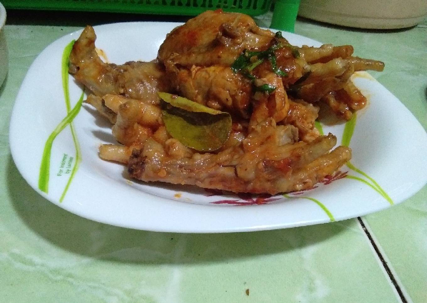Ceker Sayap Pedas mix kemangi