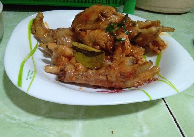 Ceker Sayap Pedas mix kemangi