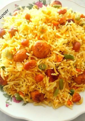 عکسی از دستور سنگ و سیر پلو + تغییرات