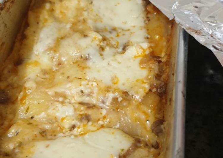 Lasagna mushroom beef