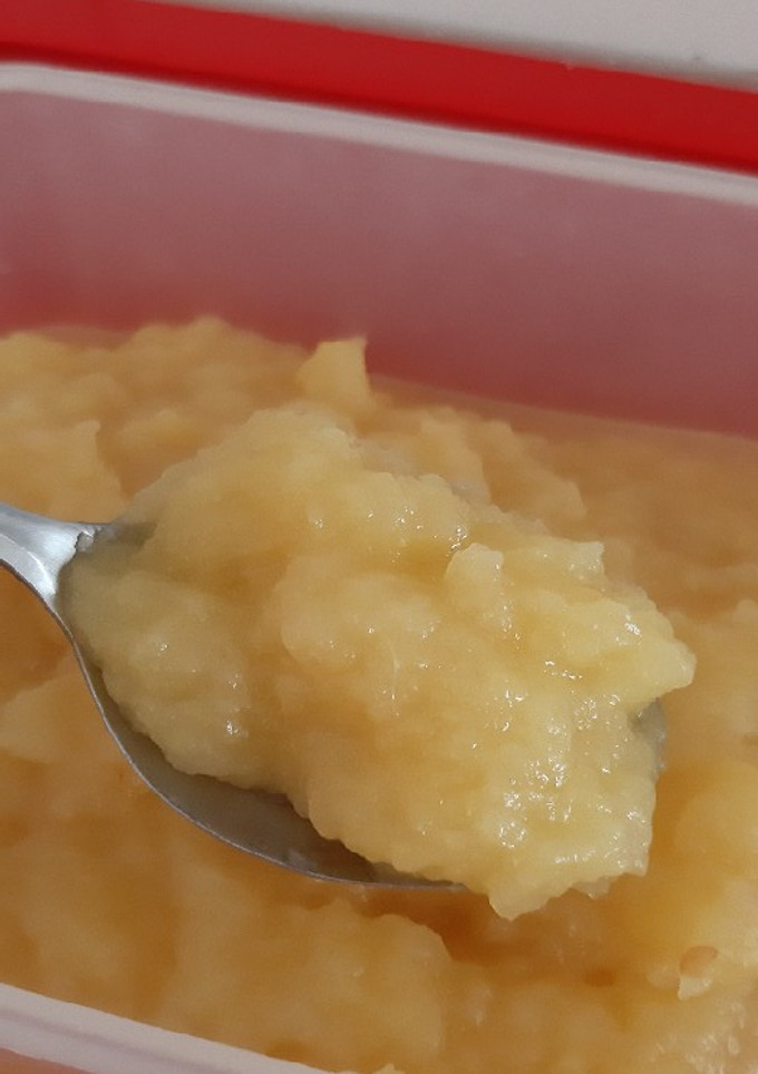 Una foto de Puré de manzanas