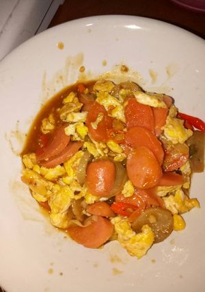 Foto resep Tumis sosis bakso (toping nasi gila)