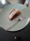 Strudel de cereza (fit)
