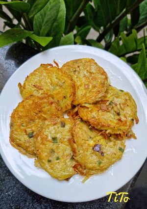 Hình của món Bánh khoai tây phô mai chiên.