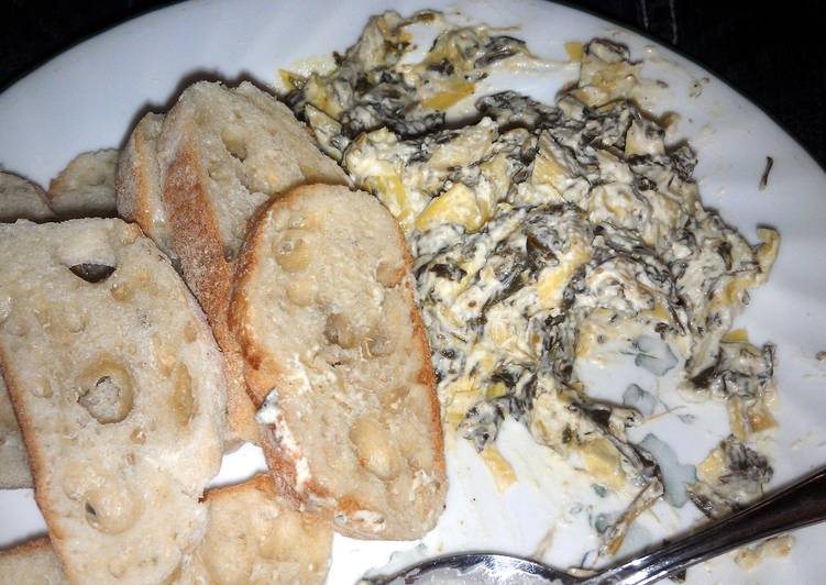 Recipe of Homemade artichoke spinach dip