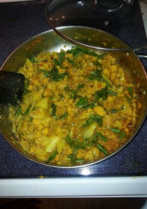 A picture of Cauliflower Tarkari.