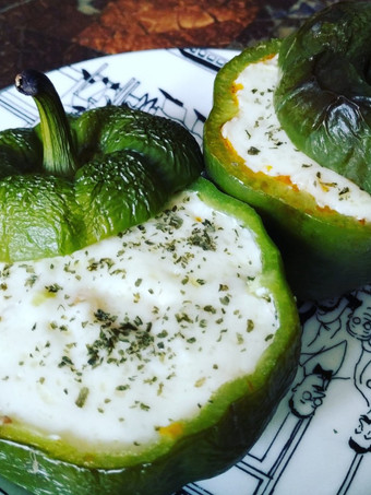 Langkah Mudah untuk Membuat Paprika Panggang Isi Ayam Tomat#keto Enak