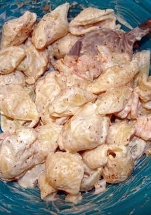 A picture of taisen's shrimp salad ( first attempt ).