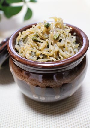 A picture of Easy Peasy Chirimen Jako & Sansho Japanese Pepper - Goes Great With Rice.