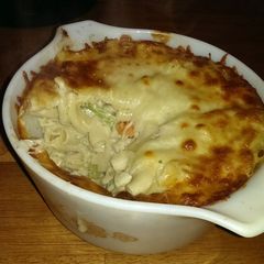 A picture of Basil and Pesto veggie bake..