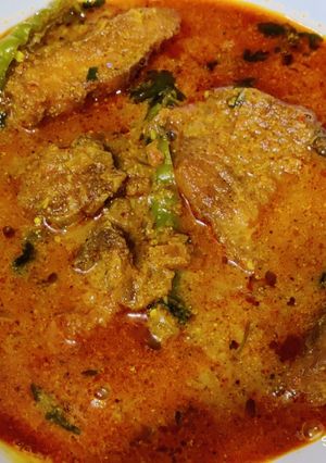 A picture of Jalebi fish cooked with mustard paste(Machha besara/fish besara).