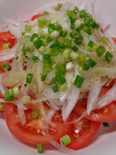 A picture of Tomato and Sliced Sweet Onion Salad.