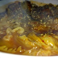 A picture of Kimchi ramen.