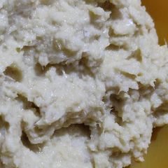 A picture of Homemade ginger garlic paste.