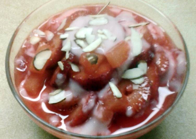 Steps to Prepare Speedy Grenadine Fruit Sundae