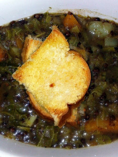 A picture of sig's Italien Vegetable Soup with Crostoni.