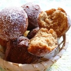 A picture of Crisp & Fluffy Brown Sugar & Soy Milk Rice Flour Donut Holes.