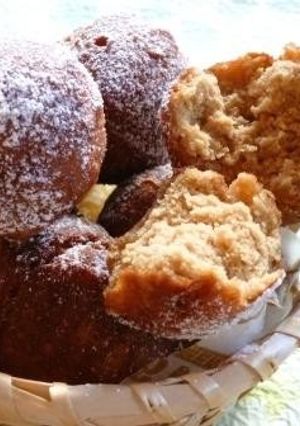 A picture of Crisp & Fluffy Brown Sugar & Soy Milk Rice Flour Donut Holes.