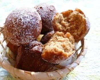 The New Way Cooking Recipe Crisp  Fluffy Brown Sugar  Soy Milk Rice Flour Donut Holes Delicious Nutritious