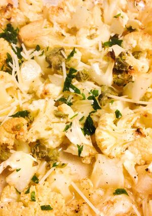 A picture of Roasted Cauliflower with Capers.