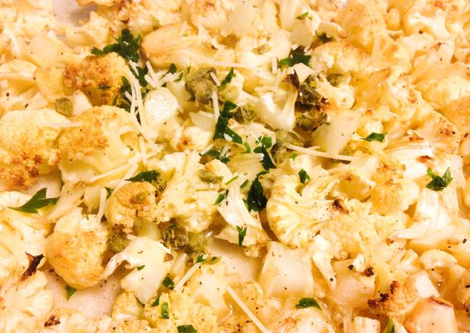 Roasted Cauliflower with Capers