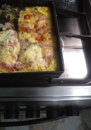 Una foto de Milhojas de papas