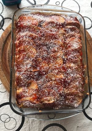 Una foto de Tarta de MANZANA (roja) fácil