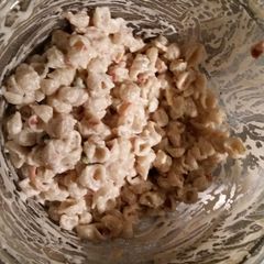 A picture of Bacon Reach Pasta Salad Homemade Party Style.