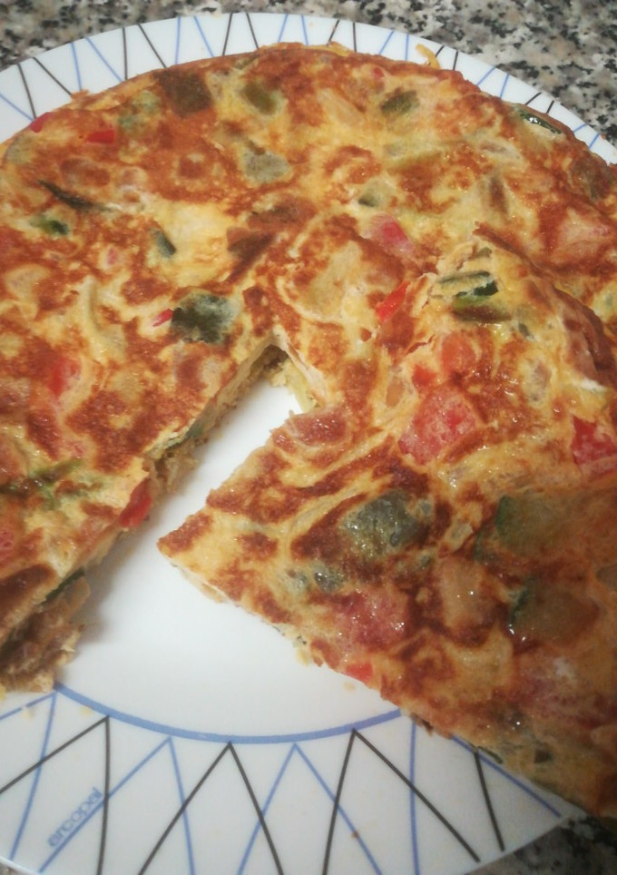 Una foto de Tortilla de verduras
