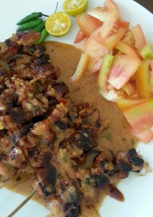 A picture of Chicken Satay.