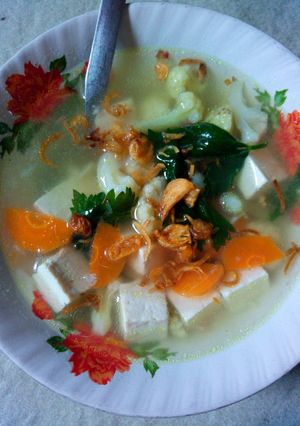 Foto resep Sop simpel brokoli tahu