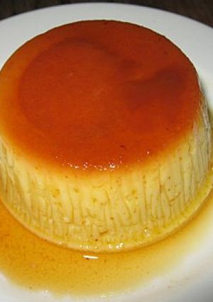 Una foto de Flan de naranja